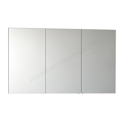 VitrA S50 Classic Mirror Cabinet | 1200mm Wide | 3 Door | Gloss White