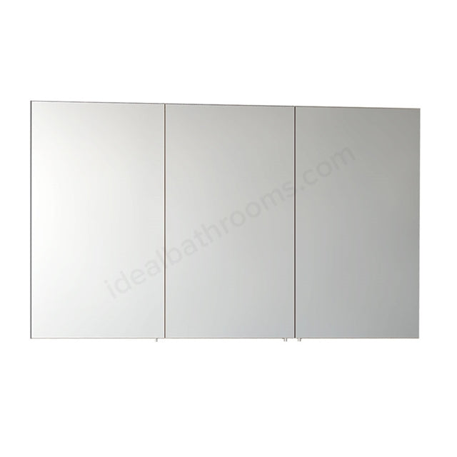 VitrA S50 Classic Mirror Cabinet | 1200mm Wide | 3 Door | Gloss White