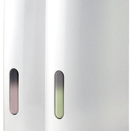Euroshowers Tall Round Gel Dispenser | Double | Chrome or White | 2 x 380ml