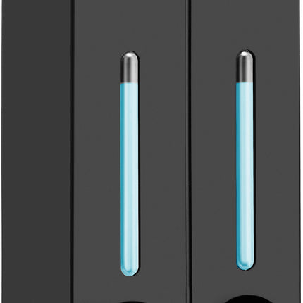 Euroshowers Mini Chic Square Gel Dispenser | Double | Black, Chrome or White