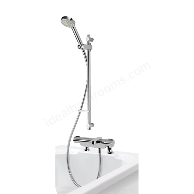 Aqualisa Midas 220 Bath Shower Mixer with Adjustable Head - HP/Combi - Chrome