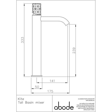 Abode Kite Tall Basin Mixer