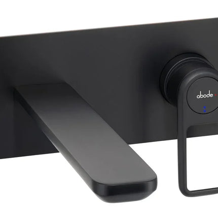 Abode Levarto Wall Mounted Bath/Basin Mixer Tap - 5 Finishes Matt Black