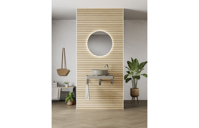 Abode Aruna 600mm Frameless Round Mirror