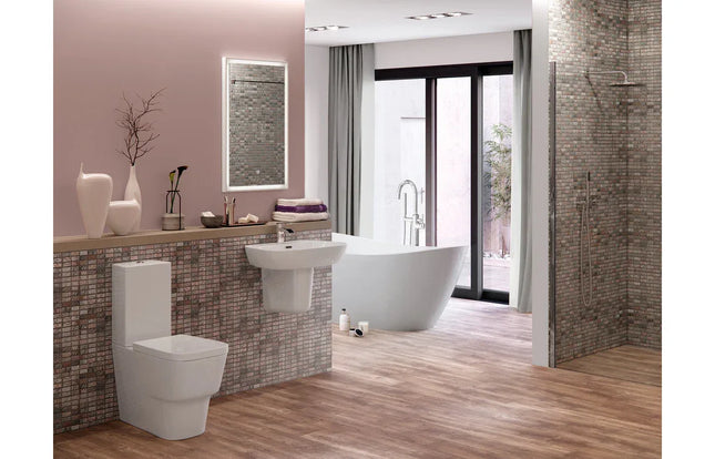 Cypress 600x400mm 1TH Basin & Semi Pedestal