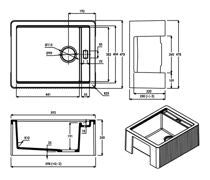 Abode Optima 1.25B Granite Belfast Sink