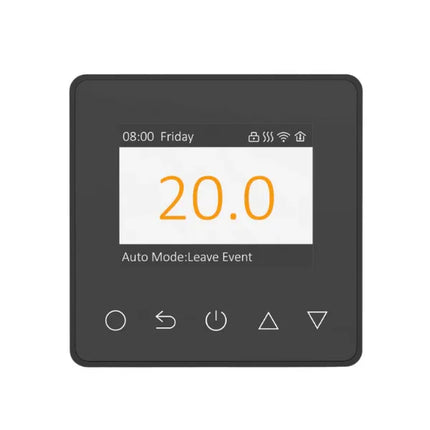 Amber Underfloor Heating Thermostats Amber DT-two+ Black Thermostat (Wifi Smart Alexa Google Home)