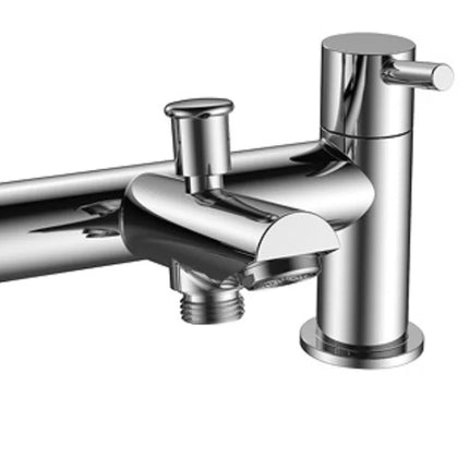 Aztec Bath Shower Mixer | Chrome | Modern Geometric Design