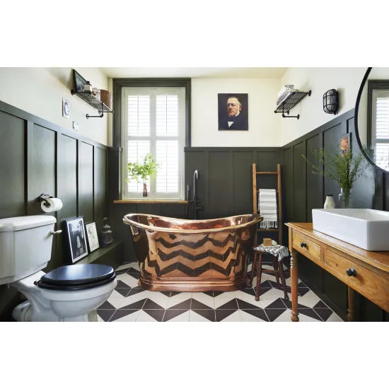 BC Designs Boat Bath 1700mm Freestanding - Copper Finish