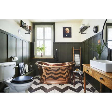 BC Designs Boat Bath 1500mm Freestanding - Copper Finish