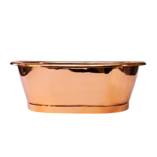 BC Designs Copper Oval Countertop Basin 530mm - Handcrafted