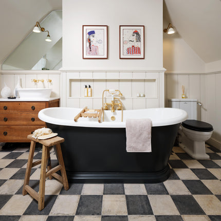 BC Designs Boat Bath 1700mm Freestanding | Gloss White | Acrymite Acrylic