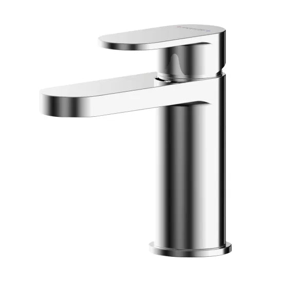 Binsey Mini Basin Mono Tap with Waste | Chrome | Compact 95mm | Nuie Chrome