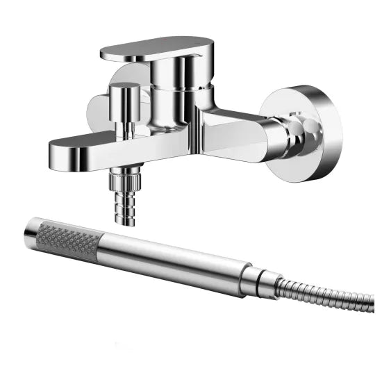 Nuie Binsey Wall Mounted Bath Shower Mixer - Chrome Finish