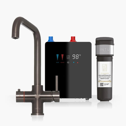 Brewmaster 4-in-1 Square Neck Boiling Water Tap with Digital Tank