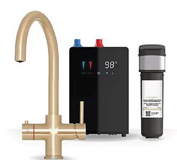 Brewmaster 4-in-1 Swan Neck Boiling Water Tap with Digital Tank