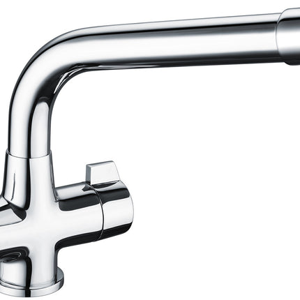 Prima Classic Dual Lever Quarter Turn Mixer Tap - Chrome
