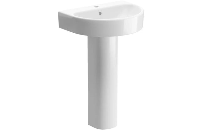 Coniston 555x430mm 1TH Basin & Full Pedestal