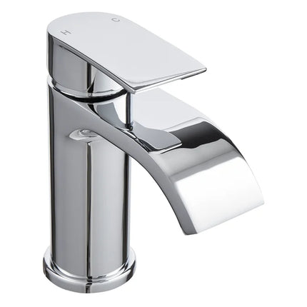 Bella Mono Basin Mixer with Click Waste | Chrome | Low Pressure Suitable