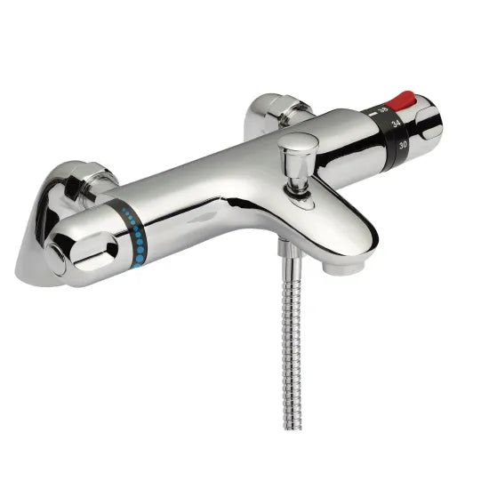 Nuie Reef Thermostatic Shower Kit with Slide Rail - Chrome