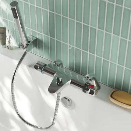 Nuie Reef Thermostatic Shower Kit with Slide Rail - Chrome