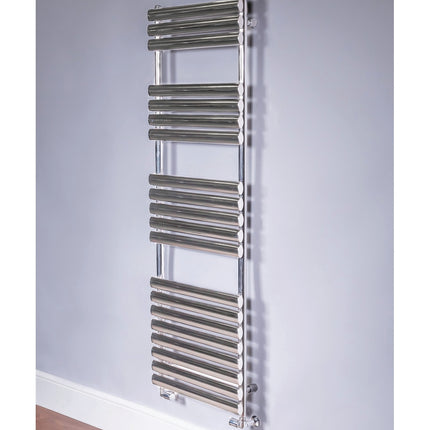 DQ Heating Cove STR Polished Stainless Steel Towel Rail Radiator