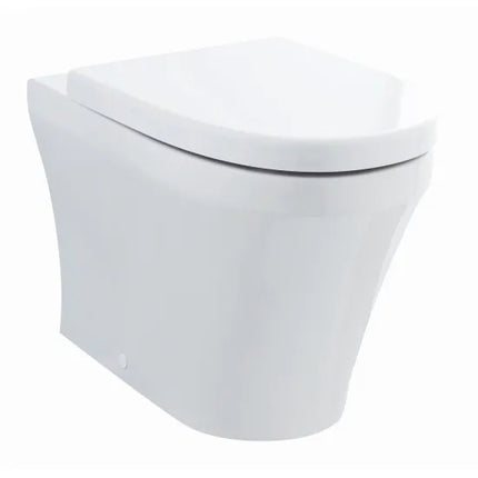 Hudson Reed Luna Back to Wall Toilet Pan | 350mm Wide | Soft-Close Seat Included