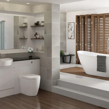 Coniston Rimless Back to Wall WC with Soft Close Seat - White | Dual Flush | Lifetime Guarantee
