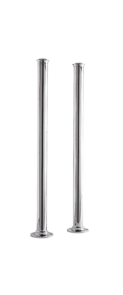 Freestanding Bath Standpipes - Chrome Brass 697mm Floor Mounted