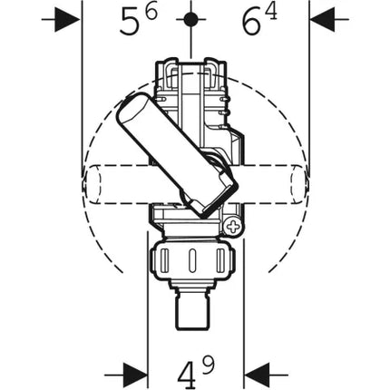 Geberit Type 380AG Side Supply Fill Valve | Universal Fit | Sigma, Omega, Delta & Monolith Cisterns