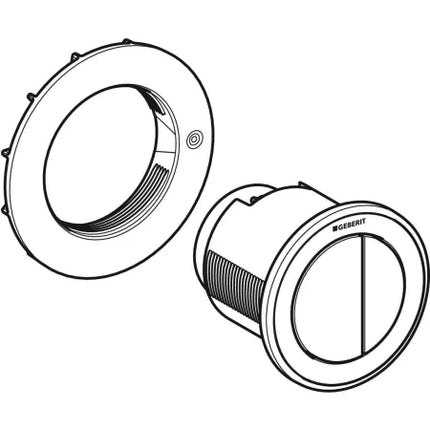 Geberit Type 10 Pneumatic Flush Button - White | Geberit