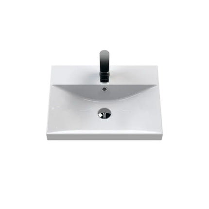 Hudson Reed Fluted 500mm Wall Hung 2-Drawer Vanity Unit With Basin