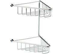 Preselle Corner Shower Caddy/Basket 1, 2 or 3 Tier - Chrome Two
