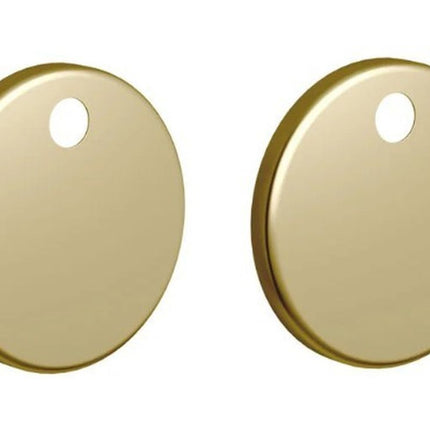 Toilet Seat Hinge Cover Caps | Brushed Brass | 47x47mm | Soft Close Seats (Excluding Wooden Models)