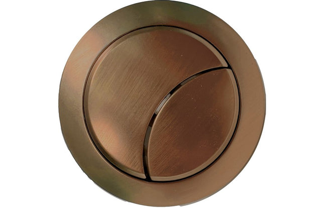 Dual Flush Cable Push Button | Brushed Bronze | 59/48mm | For DIPC0128 & DIPC0130 Cisterns