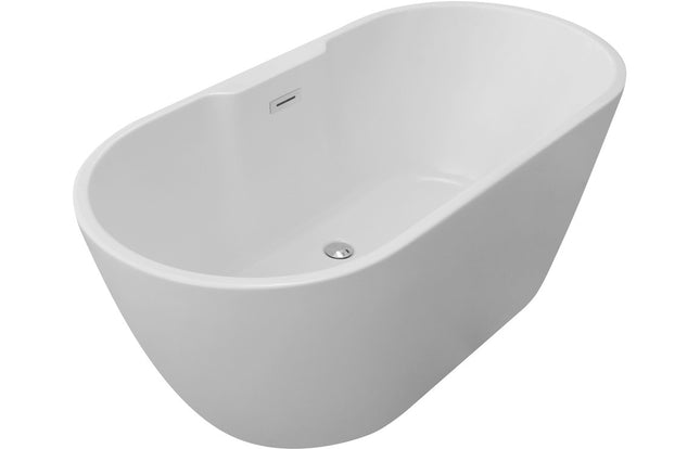 BG Bathrooms Pendine Freestanding Double End Bath 1655x745mm | White or Matt Black