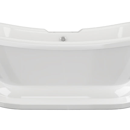 BG Bathrooms Camborne Freestanding Double End Bath 1760x700mm | Bath Base Included | 2 Tap Holes | 20-Year Guarantee