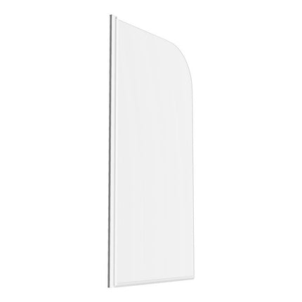 Radius Bath Screen — 800x1400mm | 6mm Toughened Glass | Pivoting | Chrome