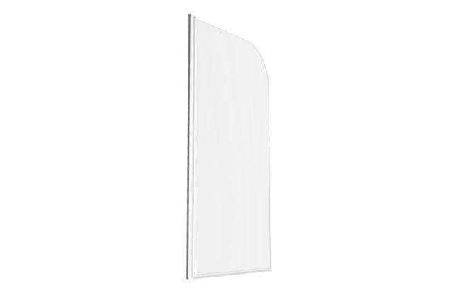 Radius Bath Screen — 800x1400mm | 6mm Toughened Glass | Pivoting | Chrome