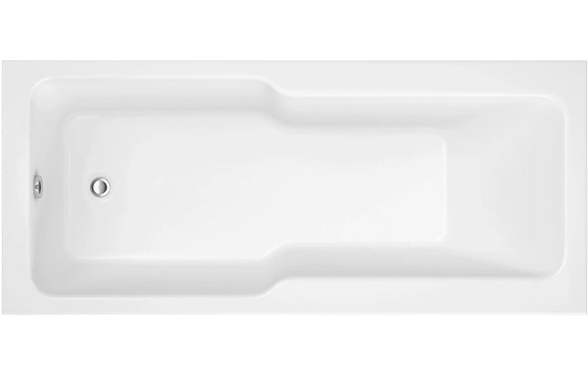 Opla Straight 1700x750x550mm 0TH "C" Shower Bath w/Legs