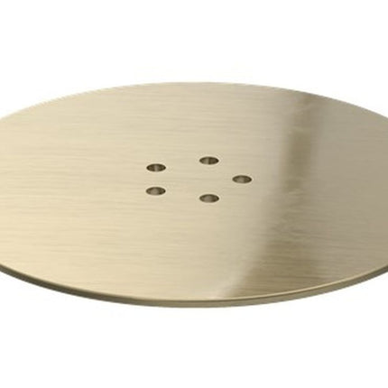Aqua Elegance Low Profile Shower Tray Waste Cover – 110mm – Brushed Brass – 45mm Trays