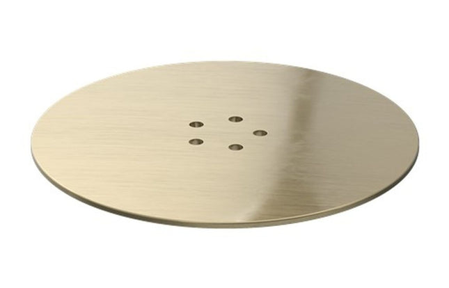 Aqua Elegance Low Profile Shower Tray Waste Cover – 110mm – Brushed Brass – 45mm Trays