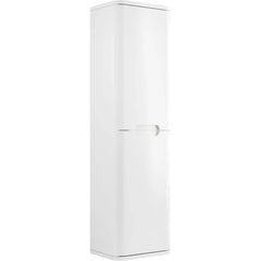 Brunshaw 350mm Wall Hung Tall Unit - 2 Doors | 4 Colour Options Gloss White