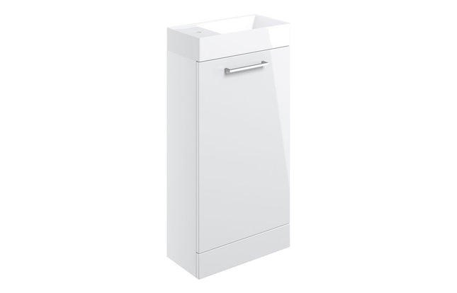Como 410mm Floor Standing 1 Door Basin Unit & 1TH Basin