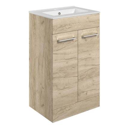 Como Floor Standing 2 Door Basin Unit with Thin Edge Ceramic Basin | 510mm or 610mm