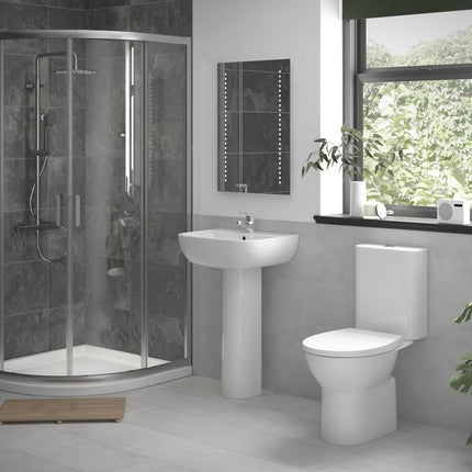 Full Suite w/900mm 2 Door Easy-Fit Quadrant & Tray