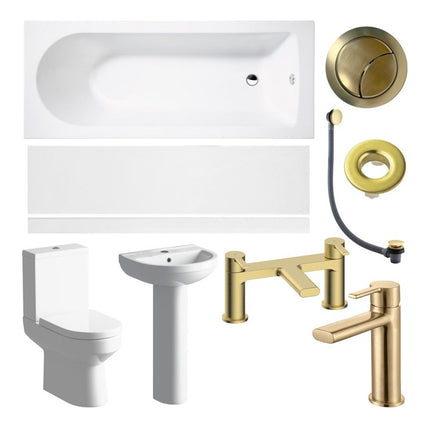 Tivoli Full Suite & Bath Brushed Brass Finishes