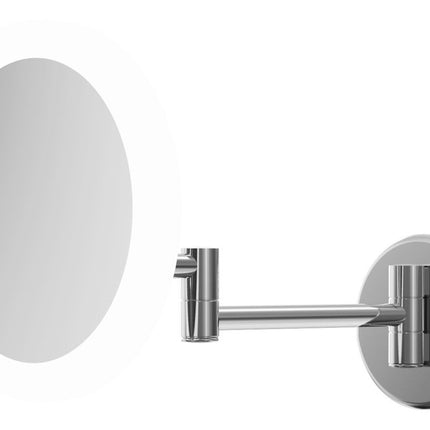 Sora Round LED Cosmetic Mirror | 3× Magnification | Front-Lit | Touch Sensor | IP44 | Chrome
