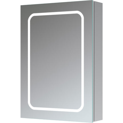 Branco 500mm 1 Door Front-Lit LED Mirror Cabinet
