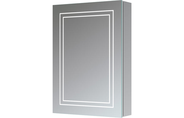 Orinoco 500mm 1 Door Front-Lit LED Mirror Cabinet